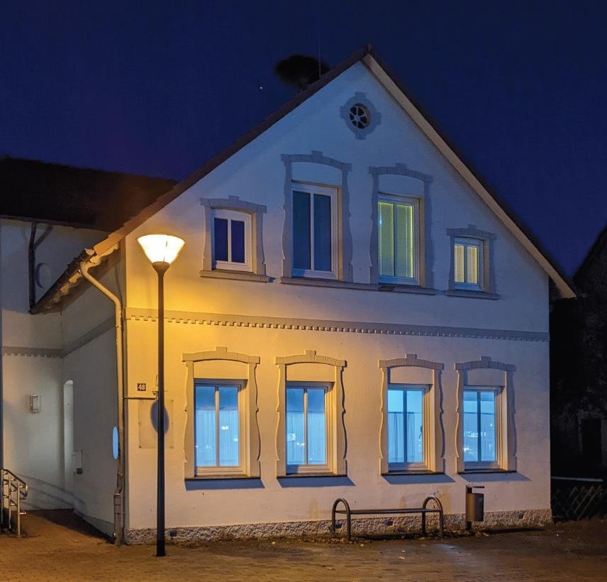 Fassadenbeleuchtung - Dieses Haus in Bookholzberg soll in Szene gesetzt werden.